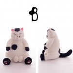 Мягкая игрушка котик с сюрпризом 35см